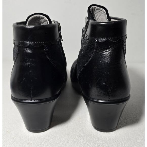 Alegria Womens Heidi Black Dahlia Boots Sz 41 US 10.5-11 Metallic Shimmer - Picture 8 of 11